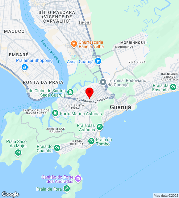 Mapa da localização