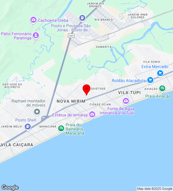 Mapa da localização