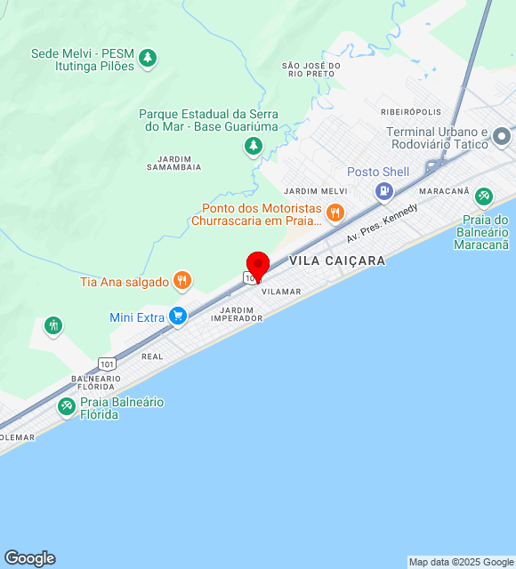 Mapa da localização