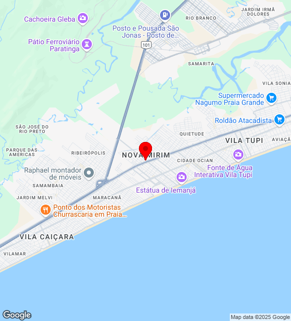 Mapa da localização