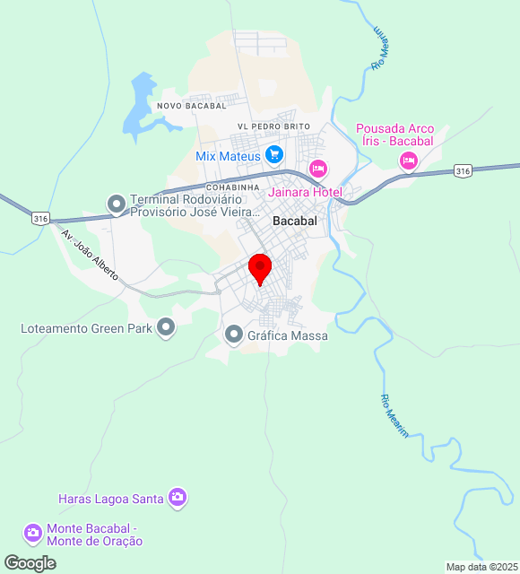 Mapa da localização