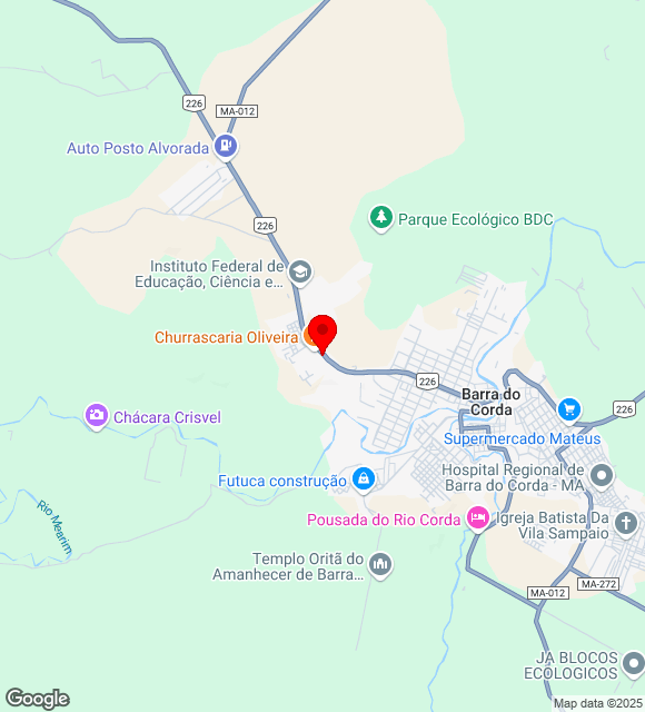 Mapa da localização