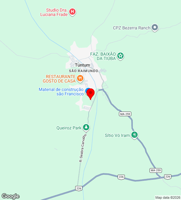 Mapa da localização