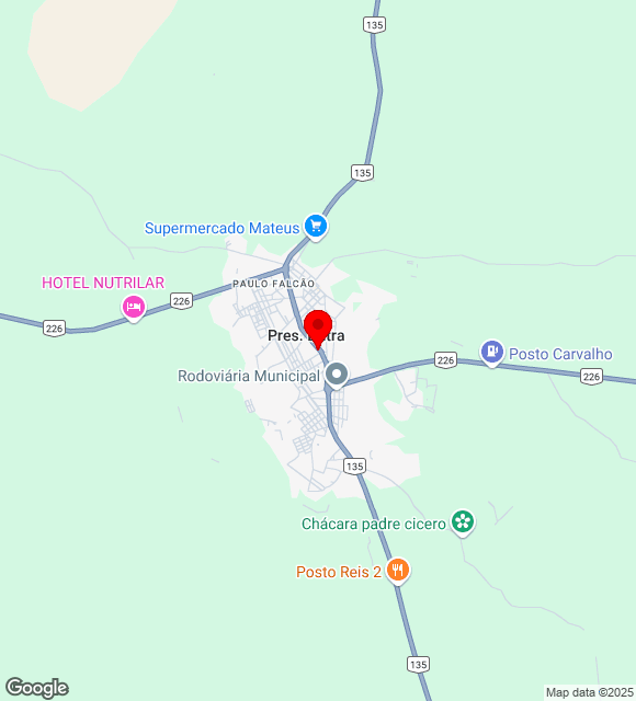 Mapa da localização
