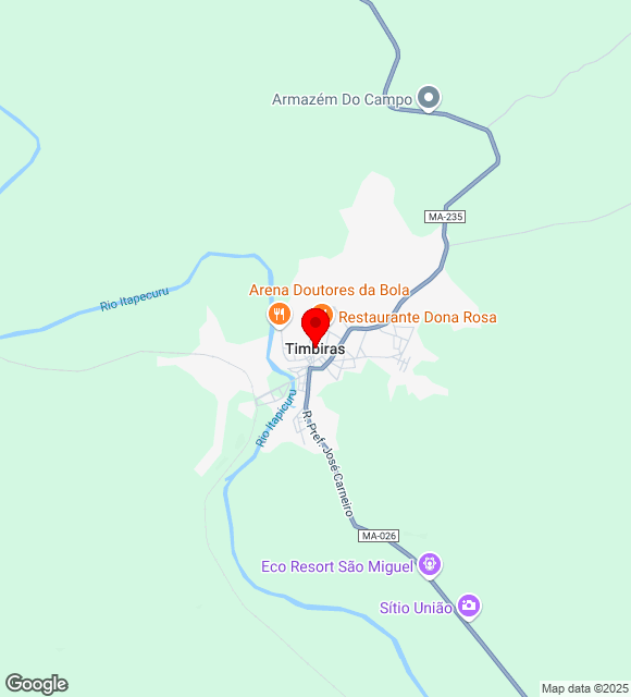 Mapa da localização