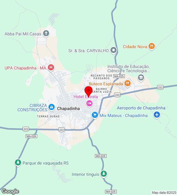 Mapa da localização