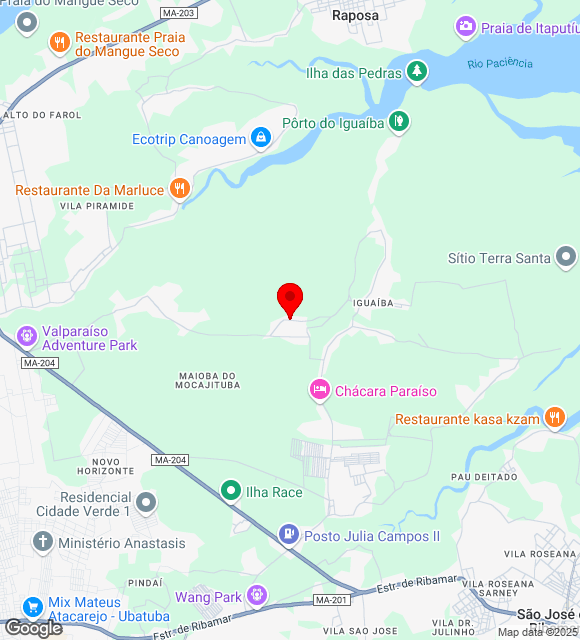 Mapa da localização