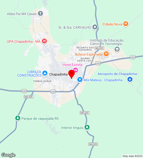 Mapa da localização