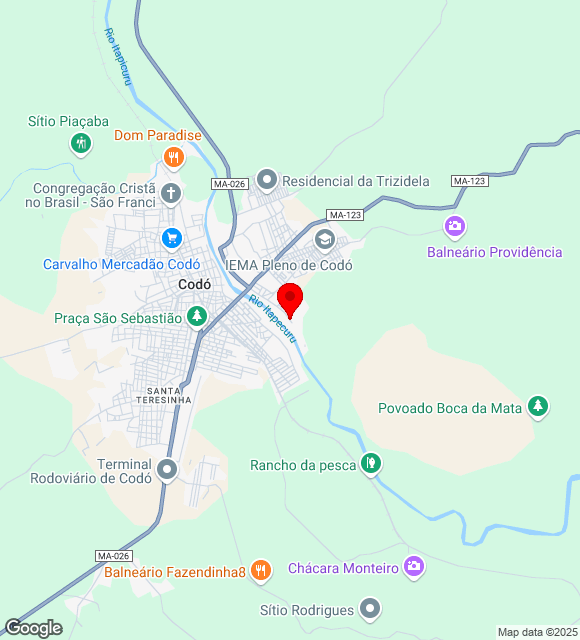 Mapa da localização