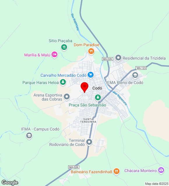 Mapa da localização