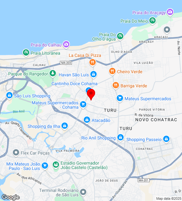 Mapa da localização