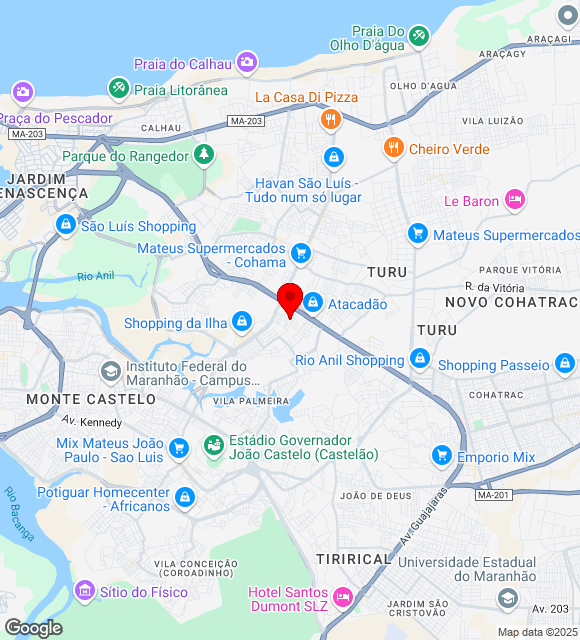 Mapa da localização