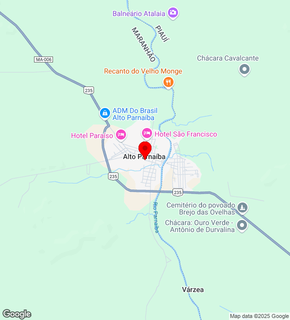 Mapa da localização