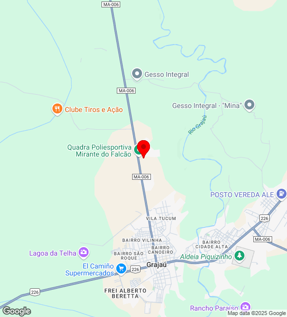 Mapa da localização