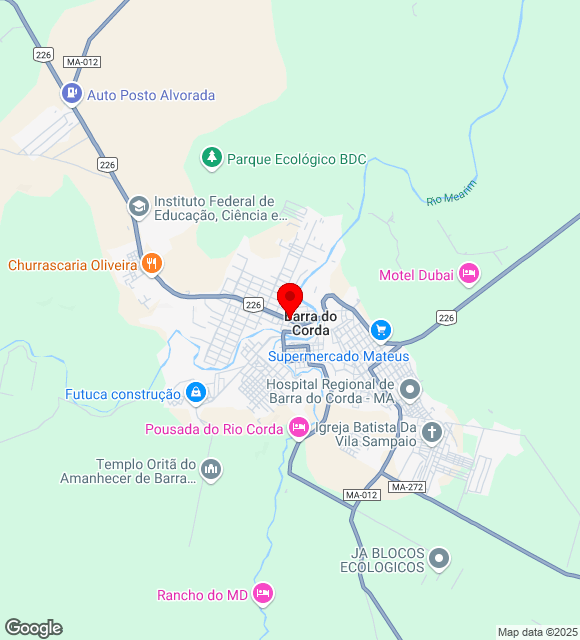 Mapa da localização