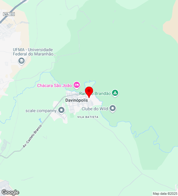 Mapa da localização