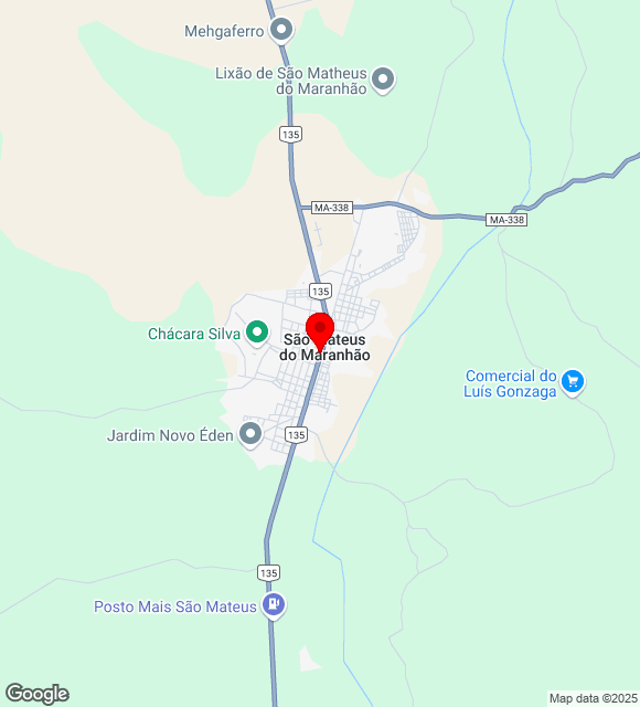 Mapa da localização