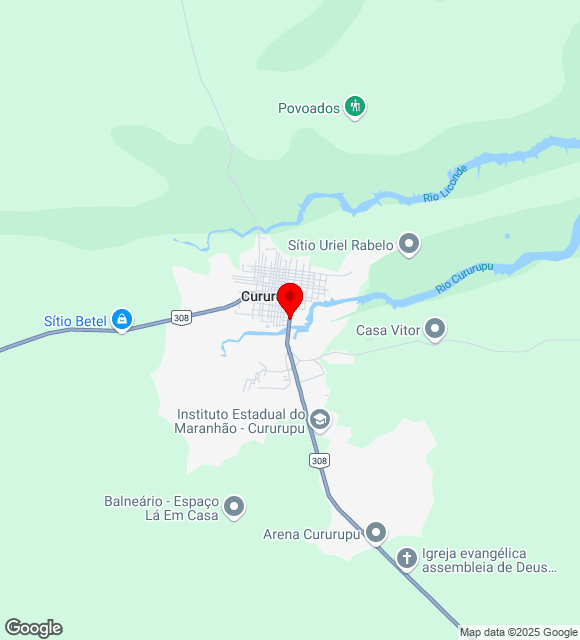 Mapa da localização