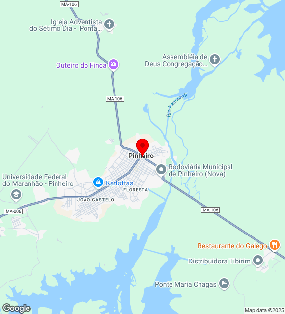 Mapa da localização