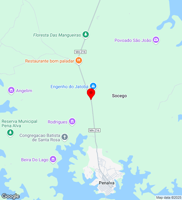 Mapa da localização