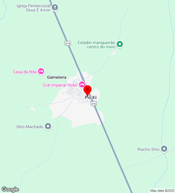 Mapa da localização