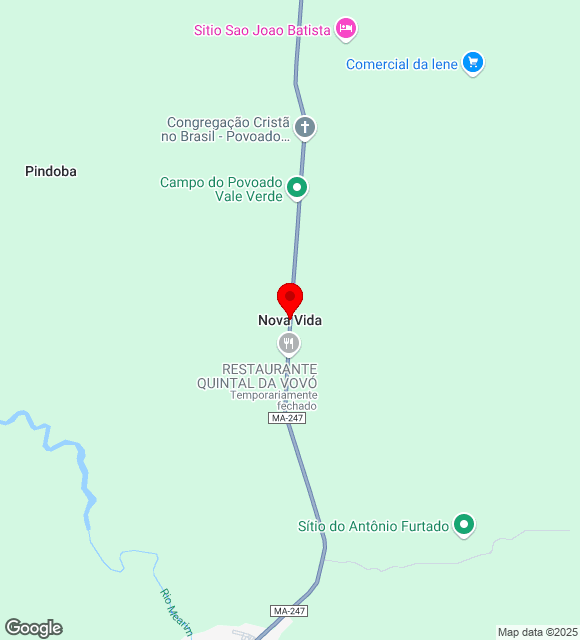Mapa da localização