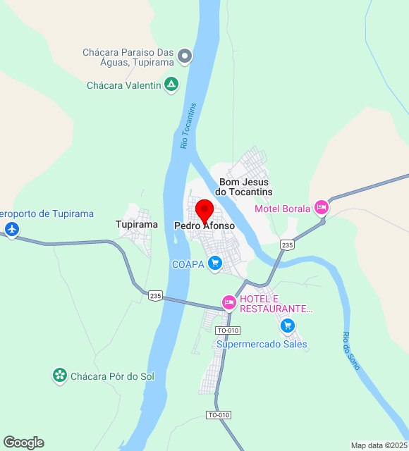Mapa da localização