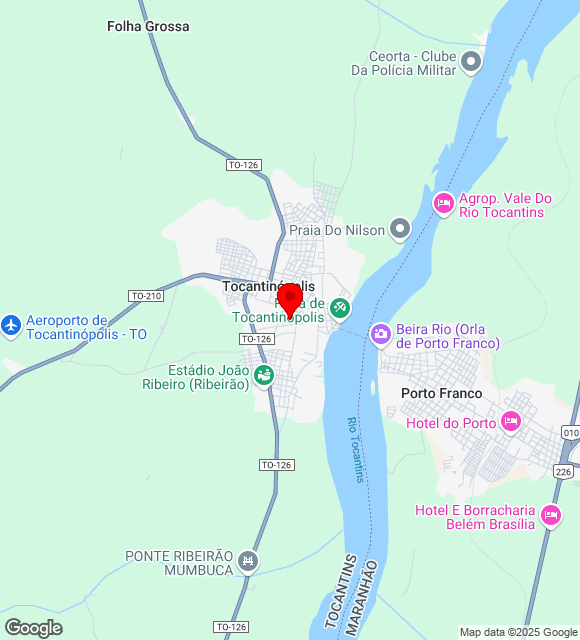 Mapa da localização