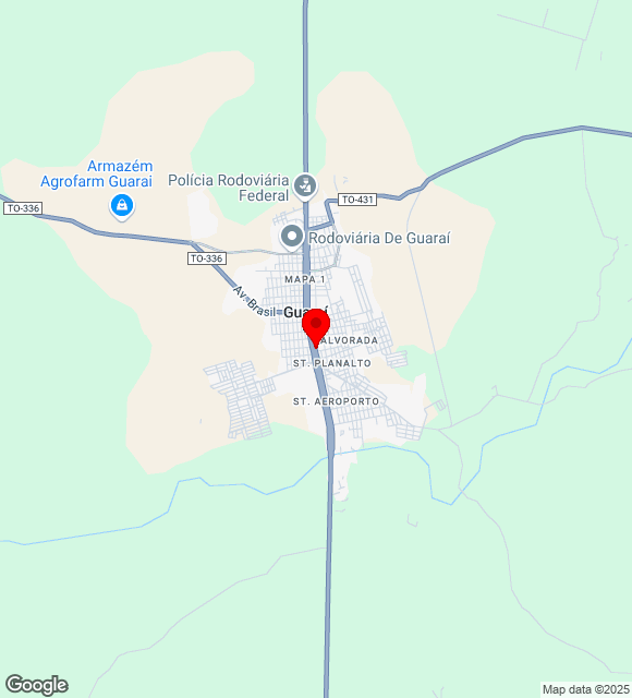 Mapa da localização