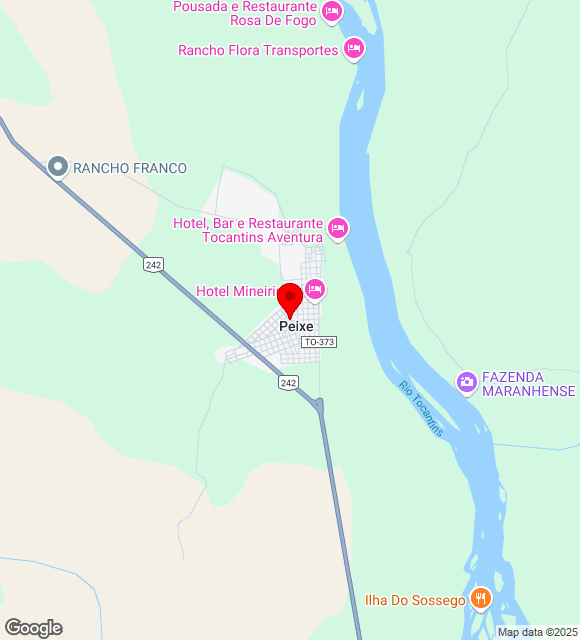 Mapa da localização