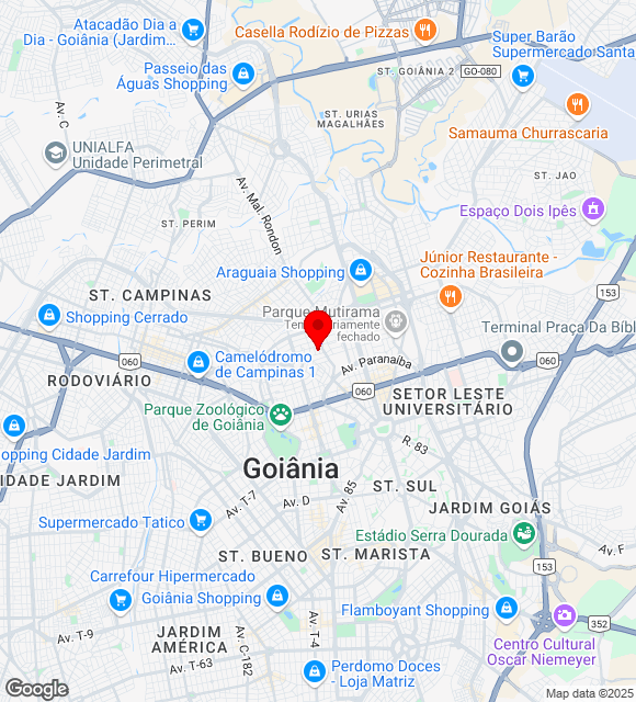Mapa da localização
