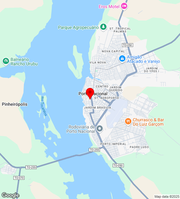 Mapa da localização