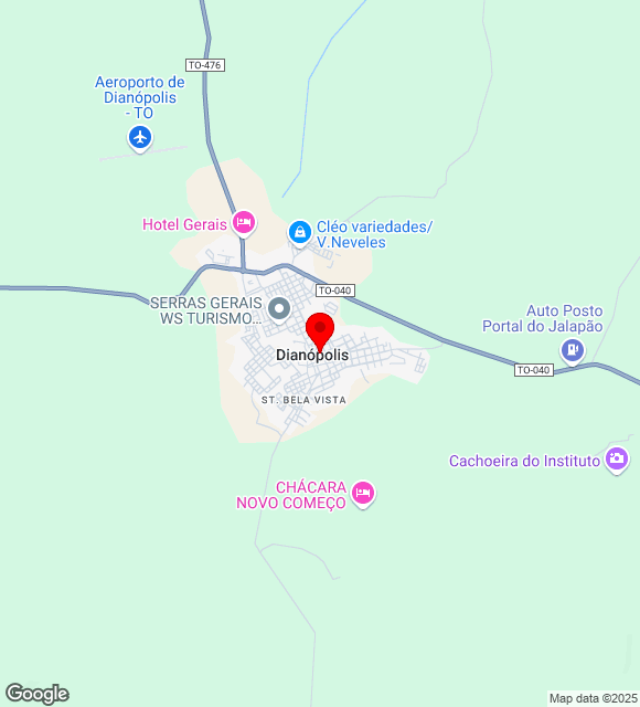 Mapa da localização