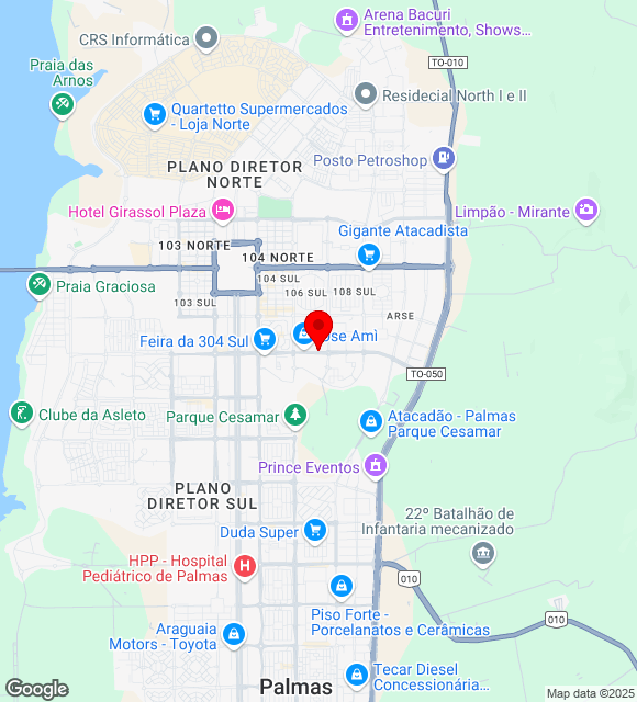 Mapa da localização