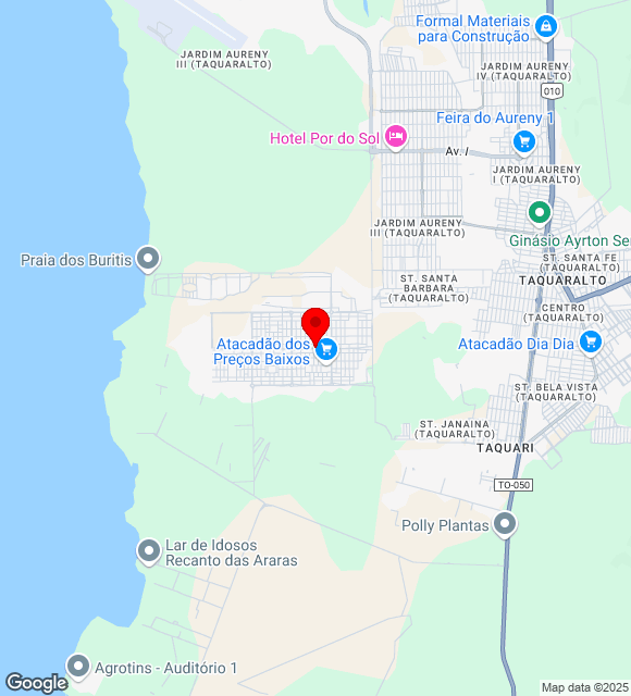 Mapa da localização