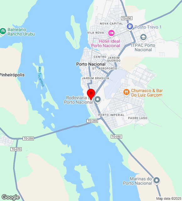 Mapa da localização