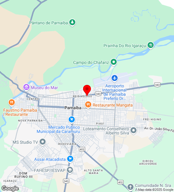 Mapa da localização