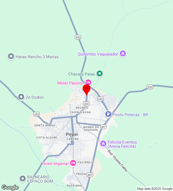 Mapa da localização