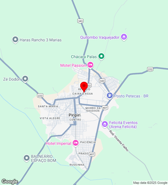 Mapa da localização