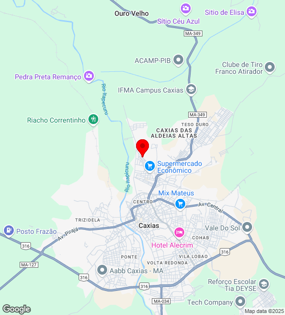 Mapa da localização