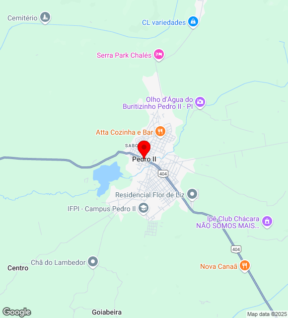 Mapa da localização