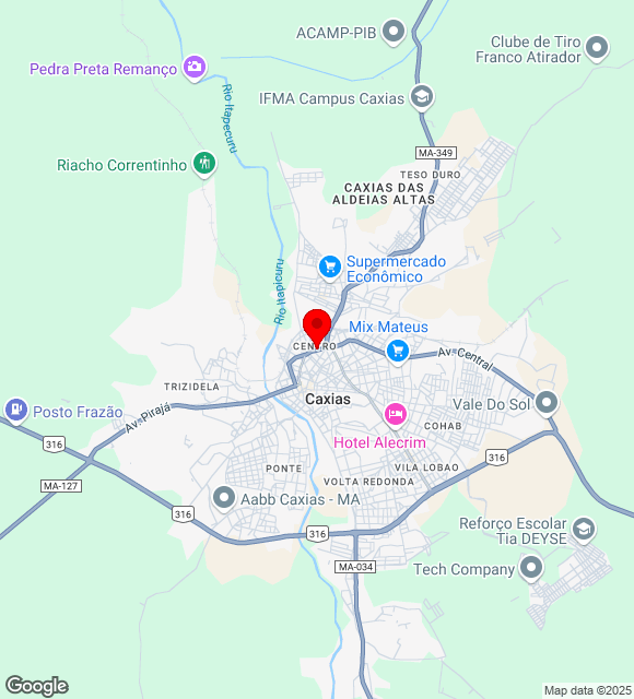 Mapa da localização