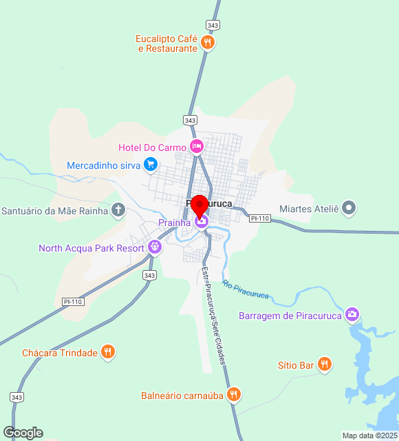 Mapa da localização