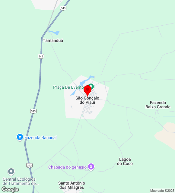 Mapa da localização