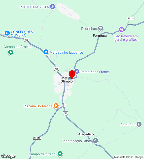 Mapa da localização