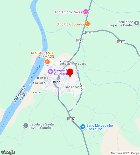 Mapa da localização
