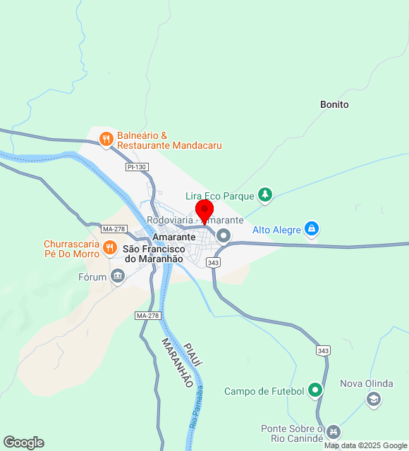 Mapa da localização