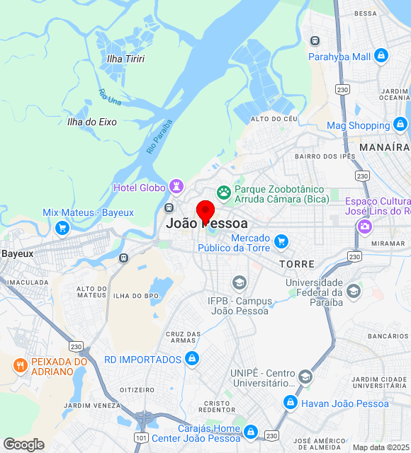 Mapa da localização