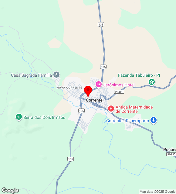 Mapa da localização