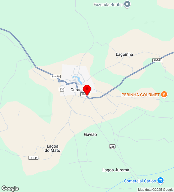 Mapa da localização